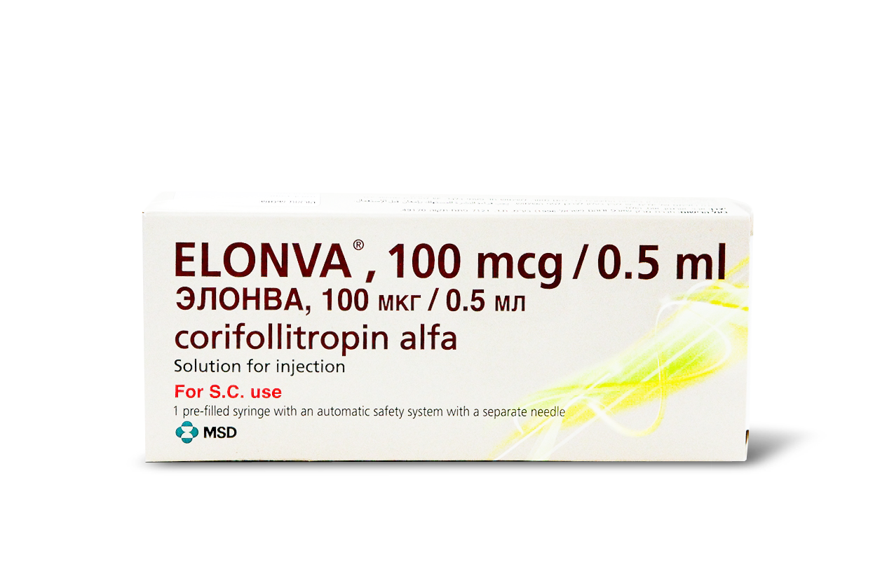 Онлайн заказ лекарств из Израиля | Элонва, Elonva, 150 мкг 0.5 мг