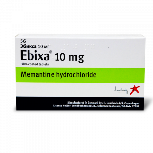 Эбикса, Абикса, Ebixa, мемантин акатинол, 10 мг